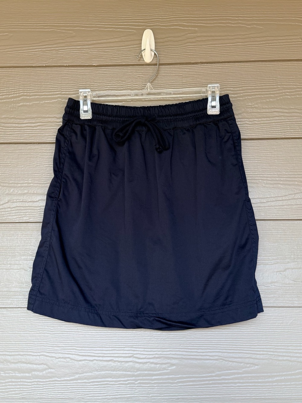 Lou and Grey Women’s Navy Elastic Waist Pull-On Skirt Size Small